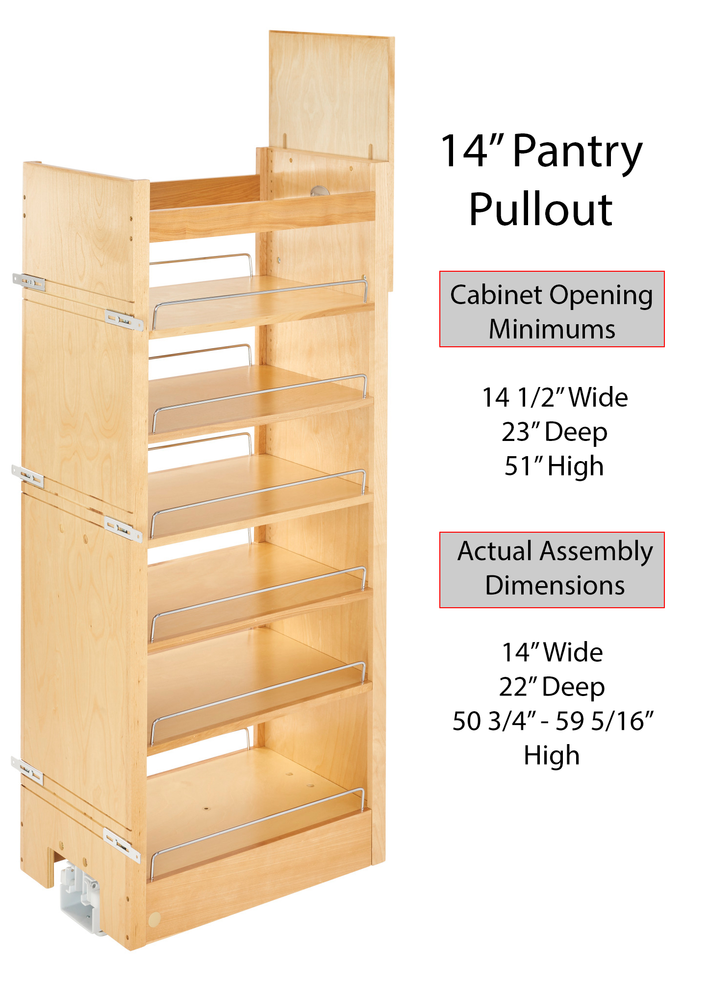 Rev A Shelf Wood Swing Out Pantry